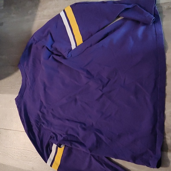Vintage-Inspired Minnesota Vikings Long Sleeve Shirt - Menβs XL Majestic NFL Fan - Picture 2 of 3